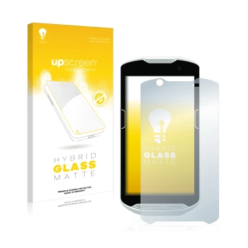 Front side of a product packaging with the brand logo upscreen. Next to it is the device Zebra TC52 shown with the correspondi