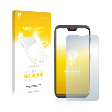 Front side of a product packaging with the brand logo upscreen. Next to it is the device Honeywell ScanPal EDA52 shown with th