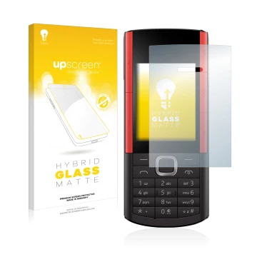 Front side of a product packaging with the brand logo upscreen. Next to it is the device Nokia 5710 XA shown with the correspo