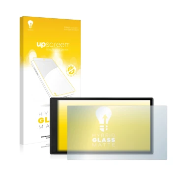 Front side of a product packaging with the brand logo upscreen. Next to it is the device Garmin DriveSmart 66 shown with the c