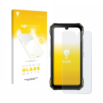 Front side of a product packaging with the brand logo upscreen. Next to it is the device Doogee S89 Pro shown with the corresp