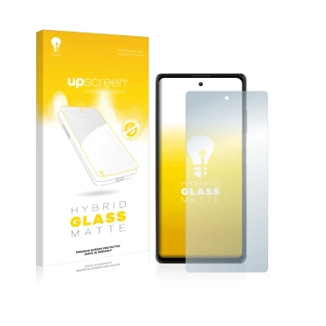 Front side of a product packaging with the brand logo upscreen. Next to it is the device Blackview A100 shown with the corresp