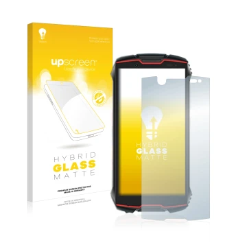 Front side of a product packaging with the brand logo upscreen. Next to it is the device Cubot King Kong Mini 2 Pro shown with