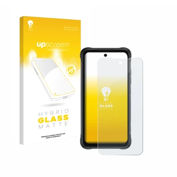 Front side of a product packaging with the brand logo upscreen. Next to it is the device Umidigi Bison 2 shown with the corres
