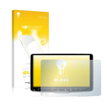 Front side of a product packaging with the brand logo upscreen. Next to it is the device Alpine iLX-F905D shown with the corre