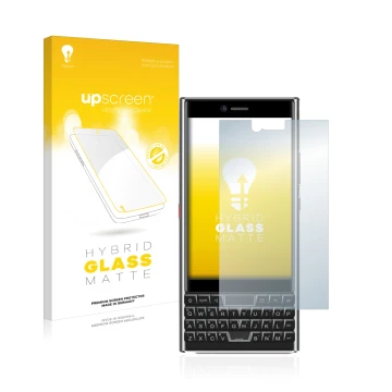 Front side of a product packaging with the brand logo upscreen. Next to it is the device Unihertz Titan Slim shown with the co