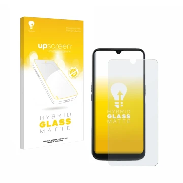 Front side of a product packaging with the brand logo upscreen. Next to it is the device Doro 8100 shown with the correspondin