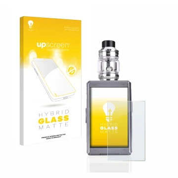Front side of a product packaging with the brand logo upscreen. Next to it is the device GeekVape T200 shown with the correspo