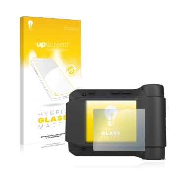 Front side of a product packaging with the brand logo upscreen. Next to it is the device Swissphone s.Quad X35 shown with the 