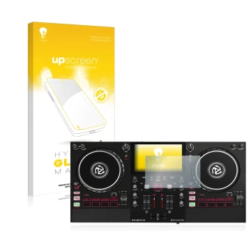 Front side of a product packaging with the brand logo upscreen. Next to it is the device Numark Mixstream Pro shown with the c