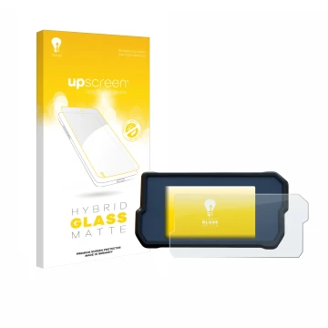 Front side of a product packaging with the brand logo upscreen. Next to it is the device KTM 390 Duke 2019 shown with the corr