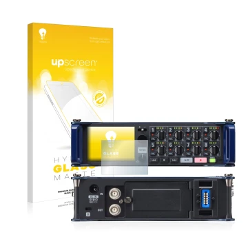 Front side of a product packaging with the brand logo upscreen. Next to it is the device Zoom F8 field recorder shown with the