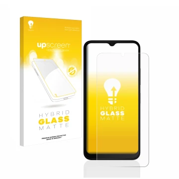 Front side of a product packaging with the brand logo upscreen. Next to it is the device Nokia C22 shown with the correspondin