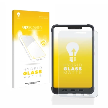 Front side of a product packaging with the brand logo upscreen. Next to it is the device Samsung Galaxy Tab Active 3 Enterpris