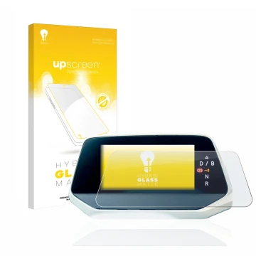 Front side of a product packaging with the brand logo upscreen. Next to it is the device Volkswagen ID.5 Digitalcockpit shown 