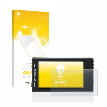 Front side of a product packaging with the brand logo upscreen. Next to it is the device SDRGEEK NanoVNA-F V2 shown with the c