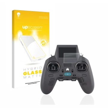 Front side of a product packaging with the brand logo upscreen. Next to it is the device Radiomaster Zorro shown with the corr