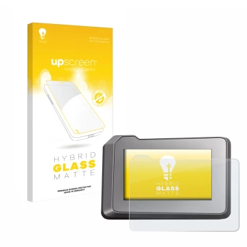 Front side of a product packaging with the brand logo upscreen. Next to it is the device KTM 1290 Super Duke R 2022 TFT-Displa