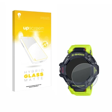 Front side of a product packaging with the brand logo upscreen. Next to it is the device Casio G-Shock GBD-H2000 shown with th