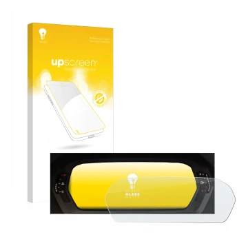 Front side of a product packaging with the brand logo upscreen. Next to it is the device Audi A3 2023 Virtual cockpit Plus sho