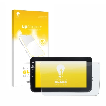 Front side of a product packaging with the brand logo upscreen. Next to it is the device Dynavin D8-V8 8