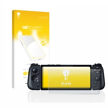 Front side of a product packaging with the brand logo upscreen. Next to it is the device Razer Edge 5G shown with the correspo