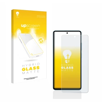 Front side of a product packaging with the brand logo upscreen. Next to it is the device Xiaomi Poco F5 shown with the corresp