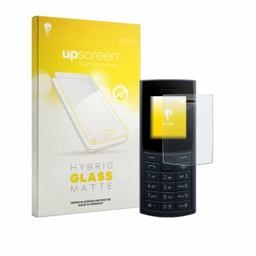 Front side of a product packaging with the brand logo upscreen. Next to it is the device Nokia 110 4G (2023) shown with the co