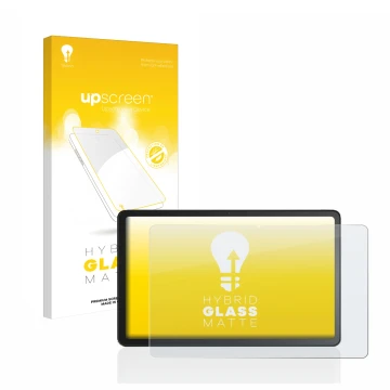 Front side of a product packaging with the brand logo upscreen. Next to it is the device Amazon Fire Max 11 shown with the cor