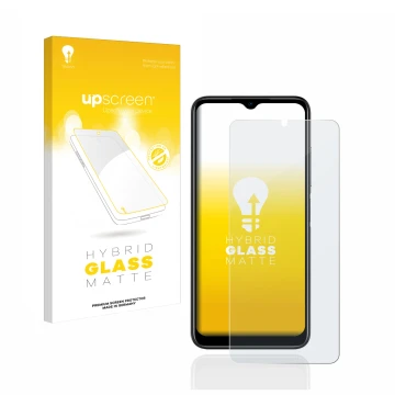 Front side of a product packaging with the brand logo upscreen. Next to it is the device Doogee N50 shown with the correspondi