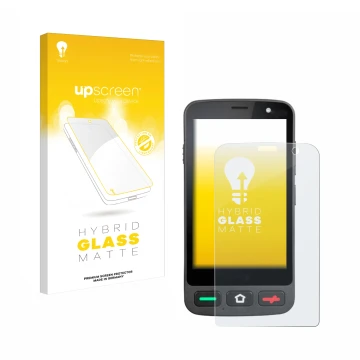Front side of a product packaging with the brand logo upscreen. Next to it is the device Brondi Amico Pocket shown with the co