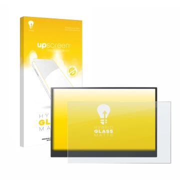 Front side of a product packaging with the brand logo upscreen. Next to it is the device LG gram +view 16MR70 portable monitor