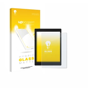 Front side of a product packaging with the brand logo upscreen. Next to it is the device Boox Tab Mini C shown with the corres