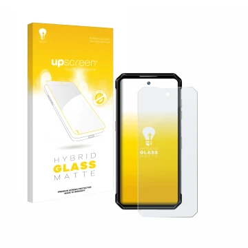 Front side of a product packaging with the brand logo upscreen. Next to it is the device Oukitel WP21 Ultra shown with the cor