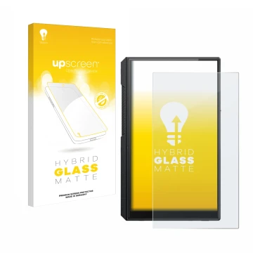 Front side of a product packaging with the brand logo upscreen. Next to it is the device FiiO M11s shown with the correspondin