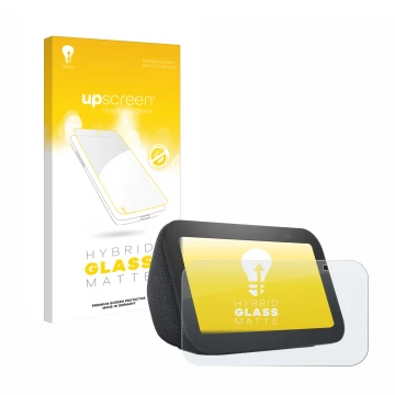 Front side of a product packaging with the brand logo upscreen. Next to it is the device Amazon Echo Show 5 (3th Gen.) shown w