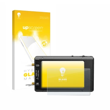 Front side of a product packaging with the brand logo upscreen. Next to it is the device tinySA ultra spectrum analyser shown 