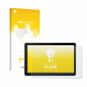Front side of a product packaging with the brand logo upscreen. Next to it is the device Acer Iconia Tab M10 shown with the co