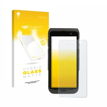 Front side of a product packaging with the brand logo upscreen. Next to it is the device Honeywell CT47 shown with the corresp