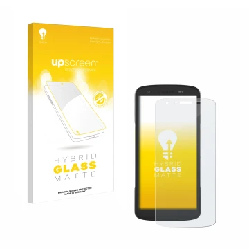 Front side of a product packaging with the brand logo upscreen. Next to it is the device Zebra TC27 shown with the correspondi