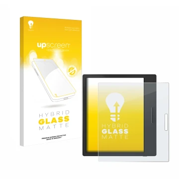 Front side of a product packaging with the brand logo upscreen. Next to it is the device Boox Page shown with the correspondin