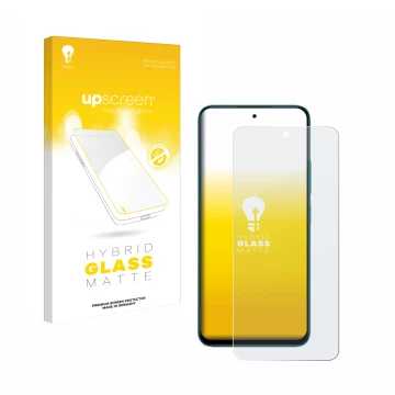 Front side of a product packaging with the brand logo upscreen. Next to it is the device Xiaomi Poco M6 Pro 5G shown with the 