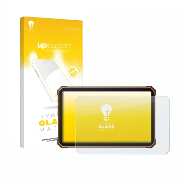 Front side of a product packaging with the brand logo upscreen. Next to it is the device Blackview Active 8 Pro 10.36