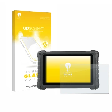 Front side of a product packaging with the brand logo upscreen. Next to it is the device Autel MX900c shown with the correspon