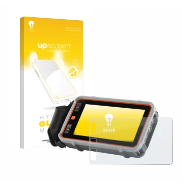 Front side of a product packaging with the brand logo upscreen. Next to it is the device Waygate Technologies Krautkrämer USM 