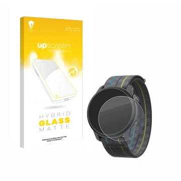 Front side of a product packaging with the brand logo upscreen. Next to it is the device Coros Pace 3 shown with the correspon