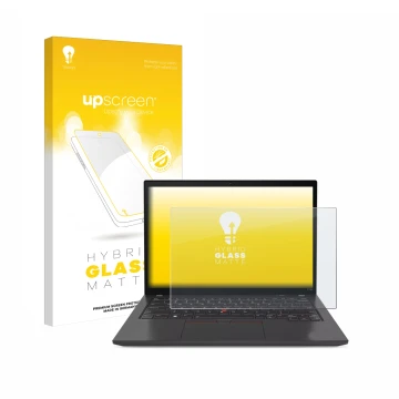 Front side of a product packaging with the brand logo upscreen. Next to it is the device Lenovo ThinkPad P14s Gen 4 shown with