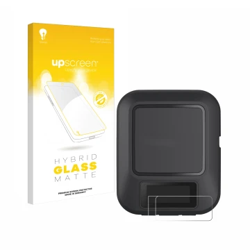 Front side of a product packaging with the brand logo upscreen. Next to it is the device Garmin inReach Messenger shown with t