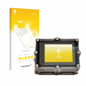 Front side of a product packaging with the brand logo upscreen. Next to it is the device Shearwater Petrel 2 dive computer sho