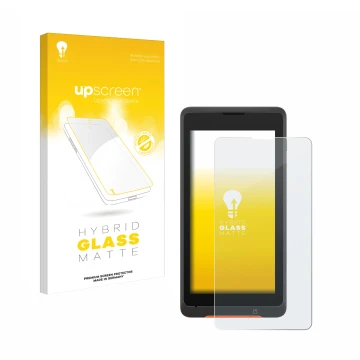 Front side of a product packaging with the brand logo upscreen. Next to it is the device Sunmi P2 Lite SE shown with the corre